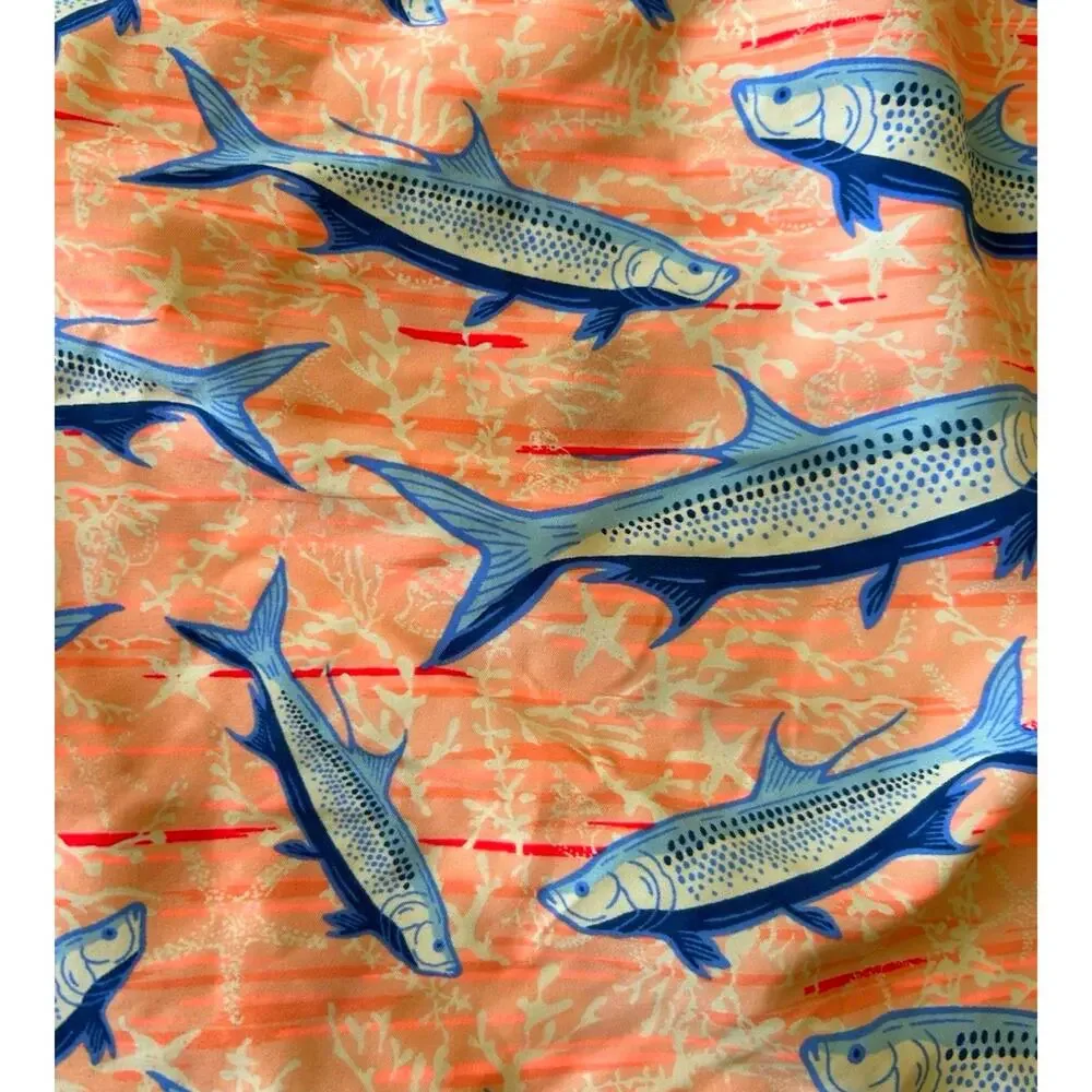 VINEYARD VINES FISH PRINT SWIM TRUNKS MENS 2XL TARPON SNOOK SUMMER RETRO BEACH
